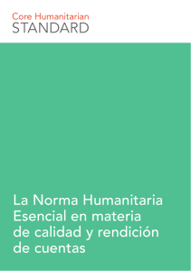 Core Humanitarian Standard - Spanish