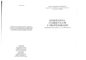 Conteras Domingo (1990) - Enseñanza Curriculum Y Profesorado cap 7