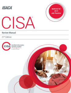 CISA Review Manual 27th Edition