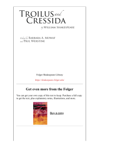 Troilus and Cressida Shakespeare PDF English