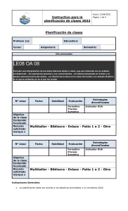  Instructivo Planificación 2022