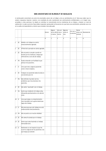 Cuestionario MBI: Evaluación del Burnout Profesional