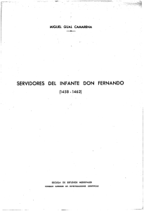 Servidores infante don Fernando (1458-1462)