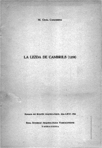 La lezda de Cambrils (1256)