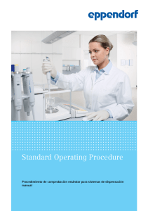 Standard Operating Procedure - Eppendorf manual dispensing systems