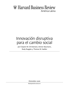 Innovacion Disruptiva para el Cambio Soc