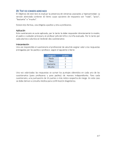 Anexo 20.- Test Conners (hiperactividad)
