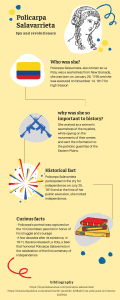 Infografia Policarpa Salavarrieta en ingles