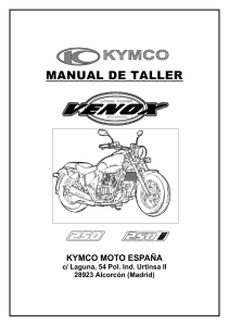 Manual de taller Kymco Venox 250