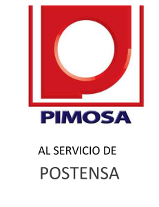 LOGO DE PIMOSA al servicio de postensa