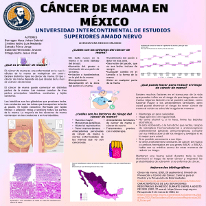 CÁNCER DE MAMA EN MÉXICO CARTEL