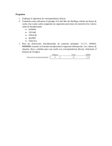 Taller Cache - Correspondencia Directa