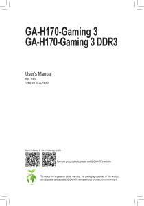 mb manual ga-h170-gaming3(ddr3) e
