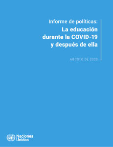 policy brief - education during covid-19 and beyond spanish