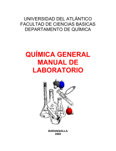 QUIMICA GENERAL MANUAL DE LABORATORIO BA-1