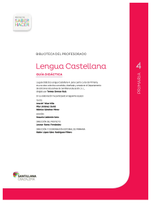 Lengua castellana 4 Primaria Santillana Guia didactica