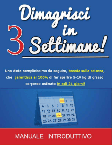 Dimagrisci in 3 Settimane Pdf Gratis