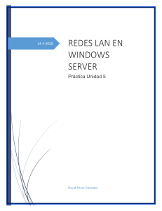 Redes LAN e Instalación en Windows Server 