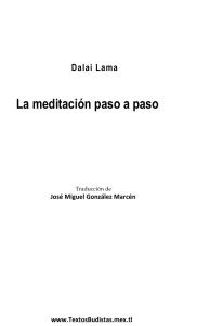La meditación paso a paso - Dalai Lama
