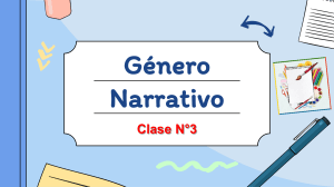 1ero MEDIO - CLASE 3 - INTRODUCCIÓN AL GENERO NARRATIVO