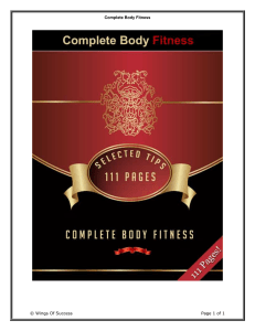 Complete body fitness