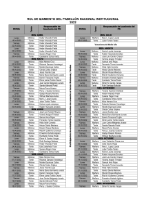 ROL DE IZAMIENTO DEL PABELLÓN NACIONAL INSTITUCIONAL