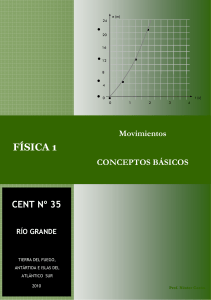 Física 1 -Conceptos Básicos - Movimientos - CENT 35