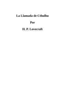 La Llamada de Cthulhu