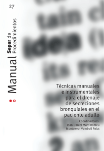 Manual SEPAR tecnicas kinesicas para drenaje de secreciones en adulto 2013