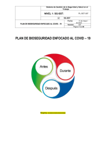 PL-SST-007 Plan de bioseguridad enfocado al covid – 19.