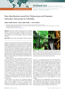 3. Trujillo et al. 2015 - New distribution records of Chelyocarpus