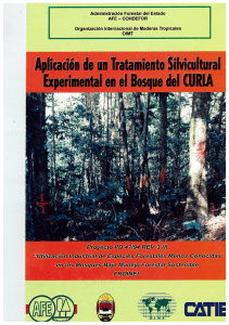 Rivera, R. (2003). Aplicacion de un Tratamiento Silvicultural Experimental