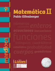 Matemática 2 Entre llaves - Pablo Effenberger.