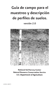 Guia de campo para el muetreo y descripcion de perfiles de suelos