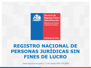 REGISTRO NACIONAL DE PERSONAS JURIDICAS Y ORGANIZACIONES SIN FINES DE LUCRO (1)