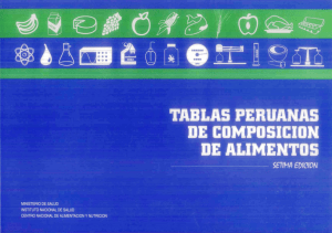 TABLA DE COMPOSICIÓN DE ALIMENTOS 1