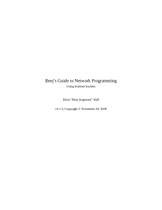 Beej's Guide to Network Programming