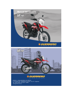 Manual Moto Guerrero GLX 150