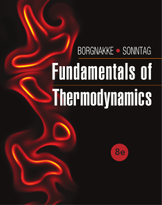 Fundamentals of Thermodynamics 8th Edition