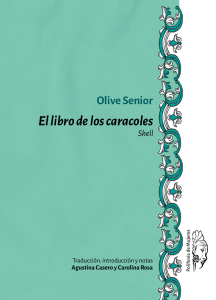 5984c El libro de los caracoles, Olive senior, UNR Editora 2018