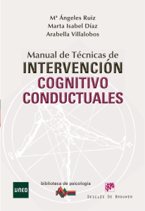 Manual de técnicas  de Intervención Cognitivo Conductuales