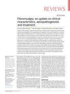 Fibromialgia: Actualizacion de características clínicas