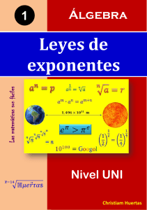 1.-LEYES DE EXPONENTES