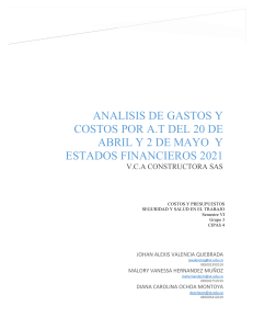 ANALISIS DE GASTOS Y COSTOS POR A.T DEL 20 DE ABRIL Y 1 DE MAYO  Y ESTADOS FINANCIEROS 2021 (OK)