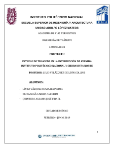 INTERSECCION IPN-SIERRAVISTA-PROYECTO DE TRANSITO