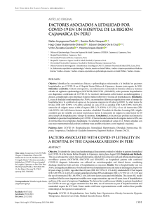 Factores asociados a letalidad por COVID-19 en un hospital de la región Cajamarca en Perú