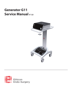 Ethicon G-11 ESU - Service manual