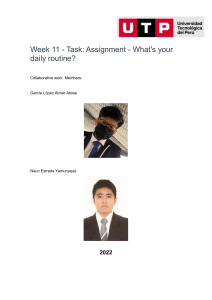 Week 9 Task Assignment A Family Member I Admire