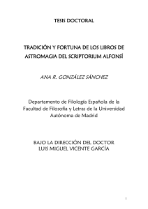 52293 TRADICION Y FORTUNA DE LOS LIBROS DE ASTROMAGIA DEL SCRIPTORIUM ALFONSI