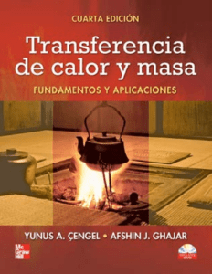 Transferencia de Calor y Masa 4ta ed. - cengel